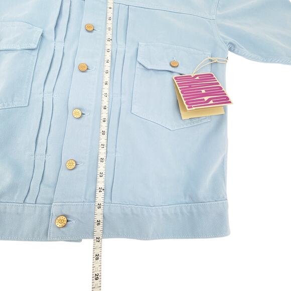 MOTHER Denim SNACKS! The Big Bite Jacket in Blue Barrymore XS - Picture 15 of 16